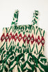 Desert Mirage Aztec Print Shirred Bodice A Line Maxi Dress